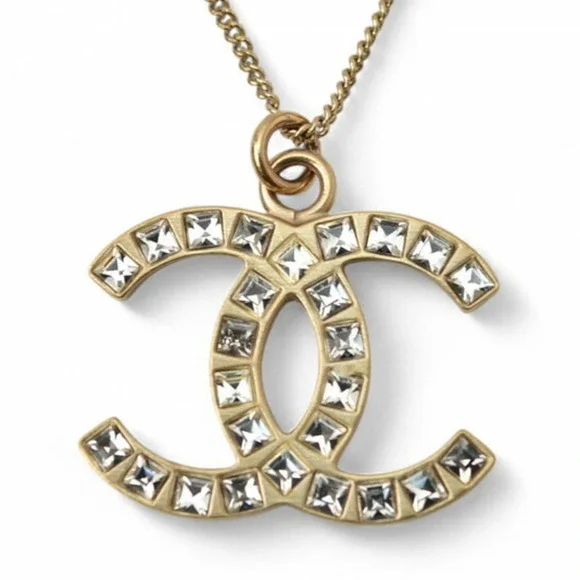 CHANEL Gold Logo Necklace - Picture 2 of 7